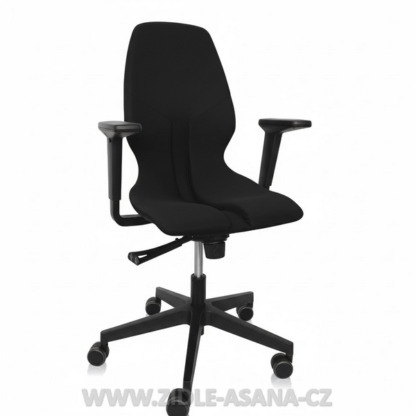 Ergonomická židle Ásana Spektra Textil, Black